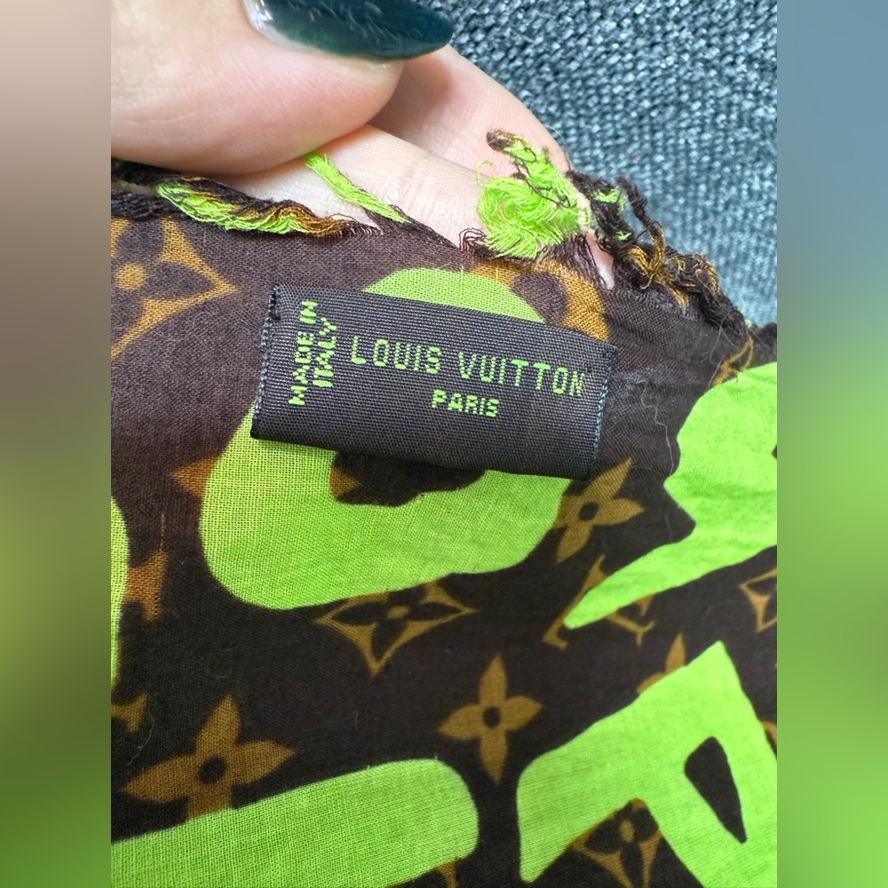 Louis Vuitton Monogram Graffiti Stephan Sprouse long scarf - Picture 3 of 4